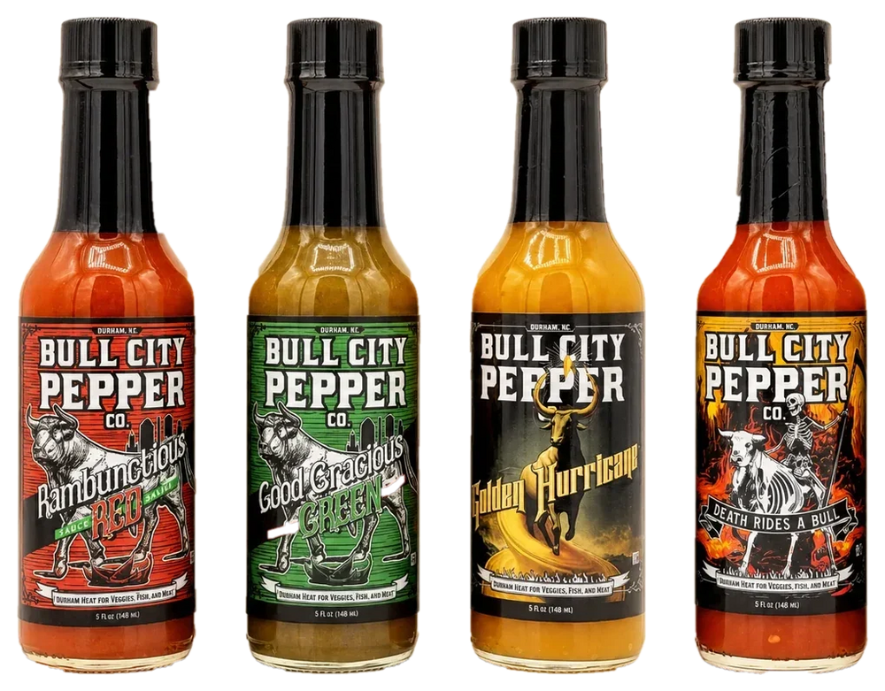 The 4 Pack: Rambunctious Red, Good Gracious Green, Golden Hurricane and Death Rides a Bull