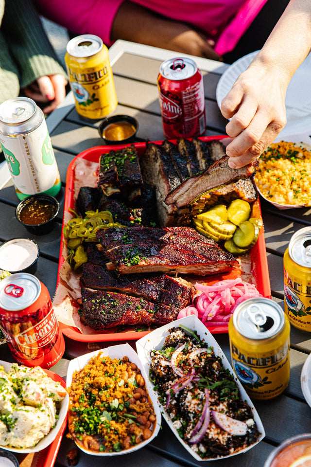 Try our sauces at Lawrence Barbecue