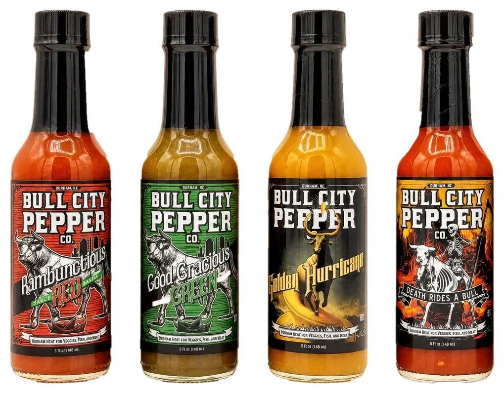 The 4 Pack: Rambunctious Red, Good Gracious Green, Golden Hurricane and Death Rides a Bull
